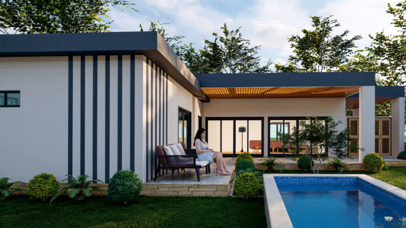 135m2 pensionering zwembad Villa Hua Hin