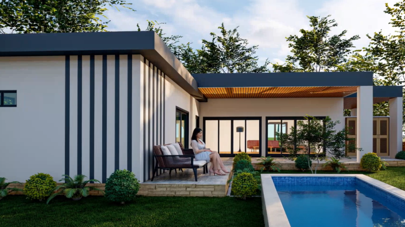 135m2 pensionering zwembad Villa Hua Hin